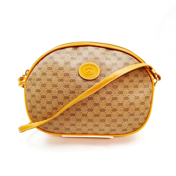 Gucci Beige and Mustard Crossbody Bag - Picture 1 of 8